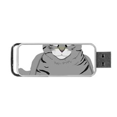 Cat Kitty Gray Tiger Tabby Pet Portable Usb Flash (one Side) by Sapixe