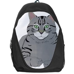 Cat Kitty Gray Tiger Tabby Pet Backpack Bag by Sapixe