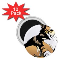 Dog Sitting Pet Collie Animal 1 75  Magnets (10 Pack)  by Sapixe