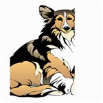 Dog Sitting Pet Collie Animal Large Garden Flag (Two Sides) Back