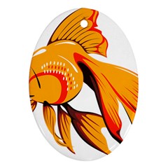 Goldfish Fish Tank Water Tropical Ornament (oval)