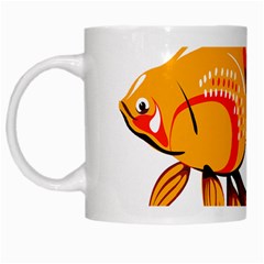 Goldfish Fish Tank Water Tropical White Mugs by Sapixe