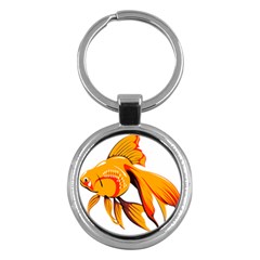 Goldfish Fish Tank Water Tropical Key Chains (round)  by Sapixe