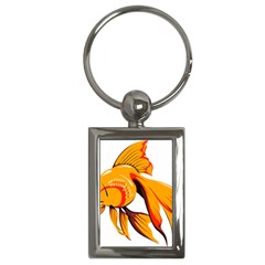 Goldfish Fish Tank Water Tropical Key Chains (rectangle)  by Sapixe