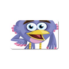 Bird Violet Beak Feather Fun Magnet (name Card) by Sapixe