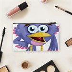 Bird Violet Beak Feather Fun Cosmetic Bag (Small)  Back