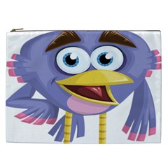 Bird Violet Beak Feather Fun Cosmetic Bag (xxl)  by Sapixe