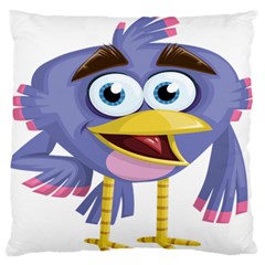 Bird Violet Beak Feather Fun Standard Flano Cushion Case (one Side) by Sapixe