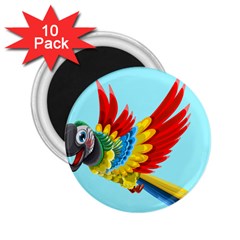 Parrot Animal Bird Wild Zoo Fauna 2 25  Magnets (10 Pack)  by Sapixe