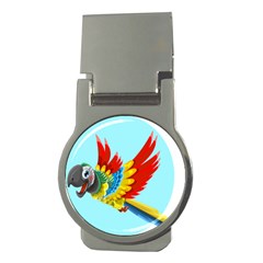 Parrot Animal Bird Wild Zoo Fauna Money Clips (round)  by Sapixe