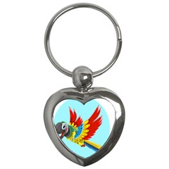 Parrot Animal Bird Wild Zoo Fauna Key Chains (heart) 