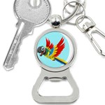 Parrot Animal Bird Wild Zoo Fauna Bottle Opener Key Chains Front