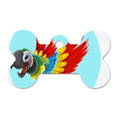 Parrot Animal Bird Wild Zoo Fauna Dog Tag Bone (one Side) by Sapixe