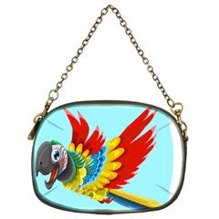 Parrot Animal Bird Wild Zoo Fauna Chain Purses (two Sides)  by Sapixe