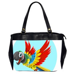 Parrot Animal Bird Wild Zoo Fauna Office Handbags (2 Sides)  by Sapixe