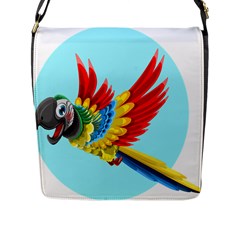 Parrot Animal Bird Wild Zoo Fauna Flap Messenger Bag (l)  by Sapixe