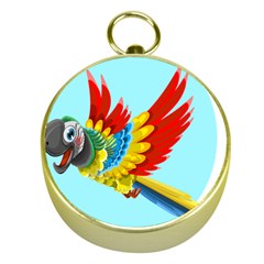 Parrot Animal Bird Wild Zoo Fauna Gold Compasses by Sapixe