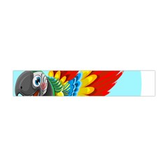 Parrot Animal Bird Wild Zoo Fauna Flano Scarf (mini) by Sapixe