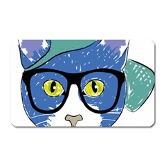 Drawing Cat Pet Feline Pencil Magnet (rectangular) by Sapixe