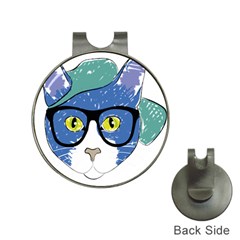 Drawing Cat Pet Feline Pencil Hat Clips With Golf Markers by Sapixe