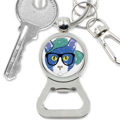 Drawing Cat Pet Feline Pencil Bottle Opener Key Chains by Sapixe