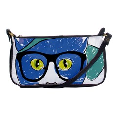 Drawing Cat Pet Feline Pencil Shoulder Clutch Bags by Sapixe