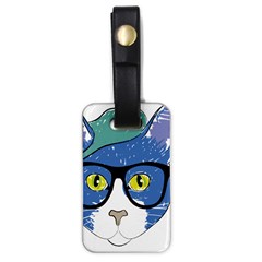 Drawing Cat Pet Feline Pencil Luggage Tags (one Side)  by Sapixe