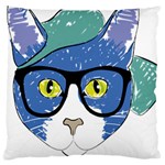 Drawing Cat Pet Feline Pencil Large Cushion Case (One Side) Front