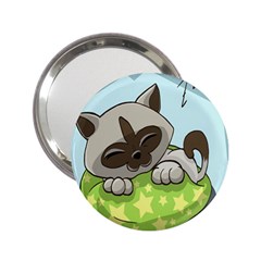 Kitten Kitty Cat Sleeping Sleep 2 25  Handbag Mirrors by Sapixe