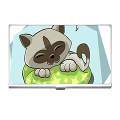 Kitten Kitty Cat Sleeping Sleep Business Card Holders by Sapixe