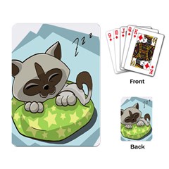 Kitten Kitty Cat Sleeping Sleep Playing Card