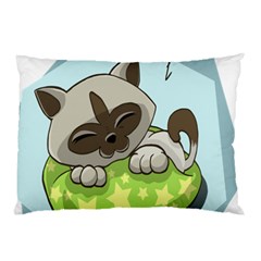 Kitten Kitty Cat Sleeping Sleep Pillow Case by Sapixe