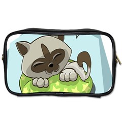 Kitten Kitty Cat Sleeping Sleep Toiletries Bags by Sapixe