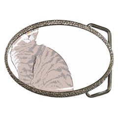 Kitten Cat Drawing Line Art Line Belt Buckles