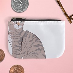 Kitten Cat Drawing Line Art Line Mini Coin Purses by Sapixe