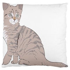 Kitten Cat Drawing Line Art Line Large Cushion Case (one Side) by Sapixe