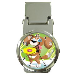 Dog Character Animal Flower Cute Money Clip Watches by Sapixe