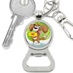 Dog Character Animal Flower Cute Bottle Opener Key Chains by Sapixe