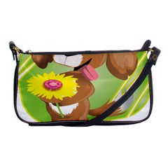 Dog Character Animal Flower Cute Shoulder Clutch Bags by Sapixe