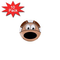 Doh Puppy Happy Pet Hound Animal 1  Mini Buttons (10 Pack) 