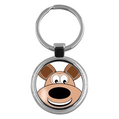 Doh Puppy Happy Pet Hound Animal Key Chains (round)  by Sapixe