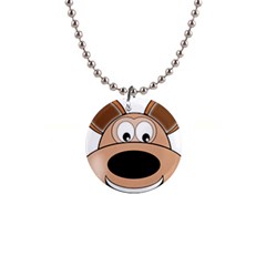 Doh Puppy Happy Pet Hound Animal Button Necklaces by Sapixe