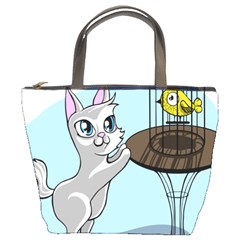 Cat Bird Cage Hunt Hunting Pet Bucket Bags by Sapixe