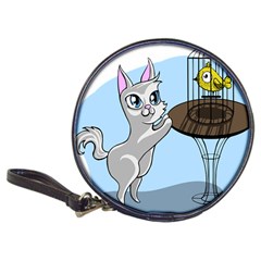 Cat Bird Cage Hunt Hunting Pet Classic 20-cd Wallets by Sapixe