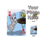 Cat Bird Cage Hunt Hunting Pet Playing Cards 54 (Mini)  Front - Heart10