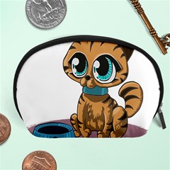 Kitty Cat Big Eyes Ears Animal Accessory Pouches (large)  by Sapixe