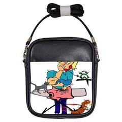 Housewife Multitasking Woman Girls Sling Bags by Sapixe