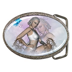 Fairy In The Sky With Fantasy Bird Belt Buckles by FantasyWorld7