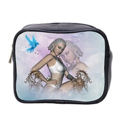 Fairy In The Sky With Fantasy Bird Mini Toiletries Bag 2-side by FantasyWorld7