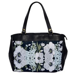 White Vintage Florals Office Handbags